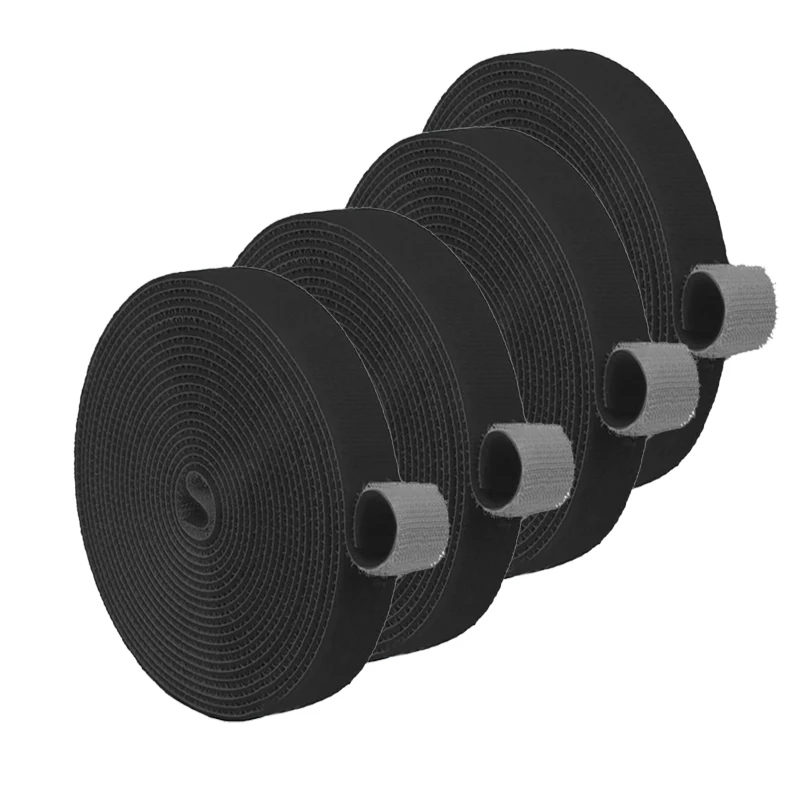 Kabelorganizer Tape Bureau Draadhaspel Kabelbinder Organisator Kleur Kabelbinders Stroomdraadlus Gratis gesneden nylon riemen Telefoonaccessoire: Roze