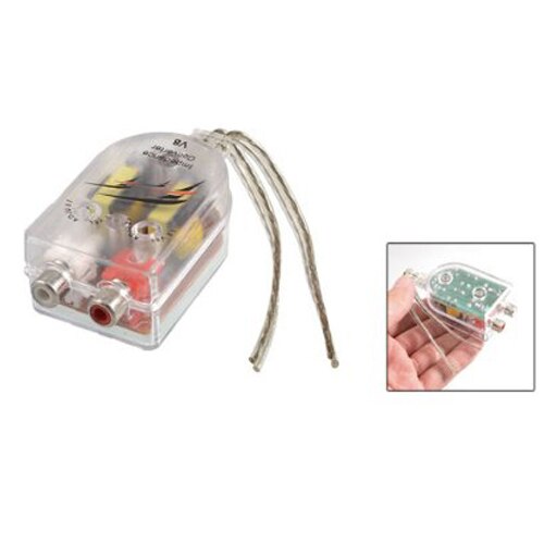 Car High to Low Impedance Converter Adapter Speaker to RCA Line