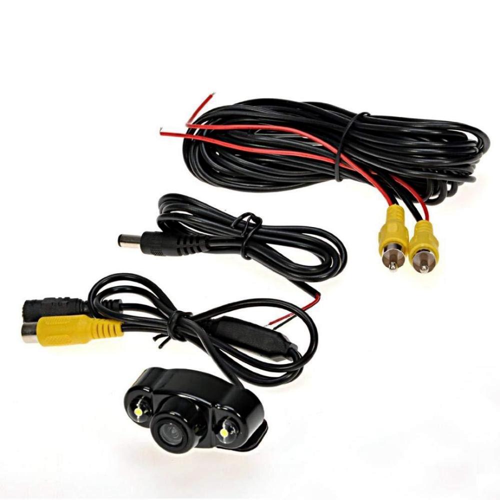 Rear View Camera Car Reverse Camera Universal 2 LED Night Vision Backup Parking Waterproof Parking Assistance Camera: Default Title