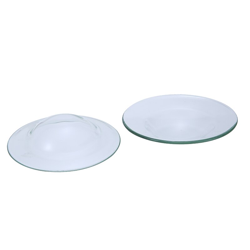 2 Stuks Ronde Vervangende Olie Brander Clear Glas Schotel Wax Smelten Kom Plaat 12Cm Kaars Maken Wax Verwarming Kom kits