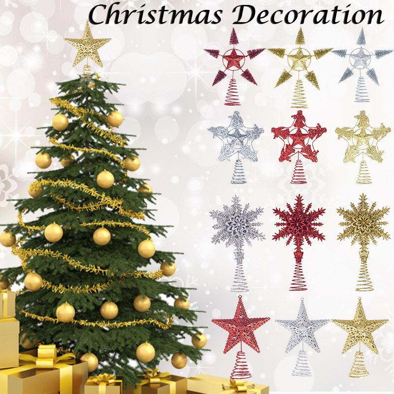 Verschillende Soorten Leuke Kerstboom Top Ster Kerst Ster Boom Topper voor Tafel Kerst Ornament Xmas Decor Event Levert E