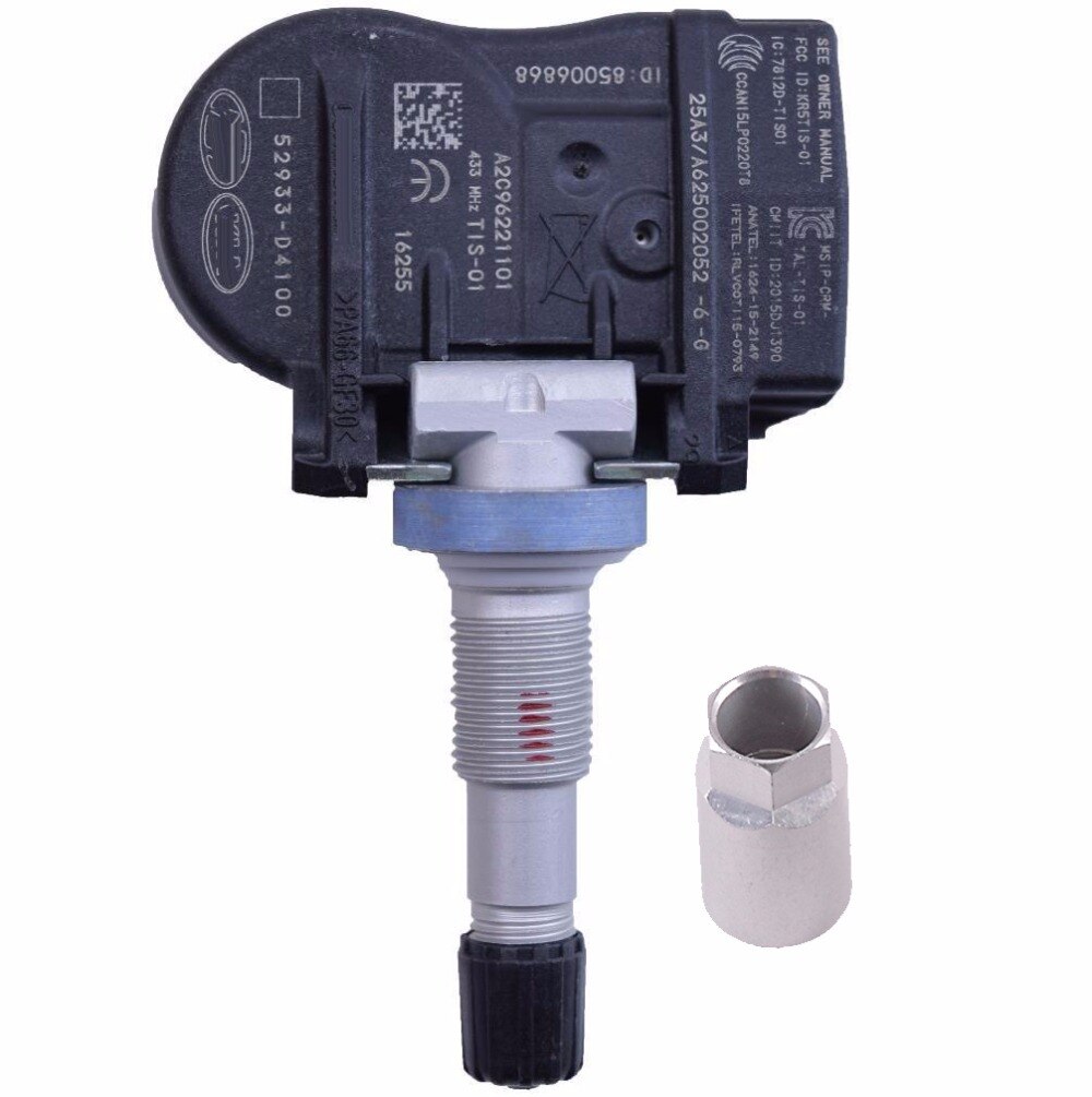Sett 4 tpms til  -2023 hyundai storhet kona dekktrykkmonitor sensor 52933-d4100 52933 d 4100