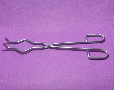 Pinzas de crisol de 40cm de largo, soporte para plato de fusión, pinza de acero inoxidable, herramienta de laboratorio