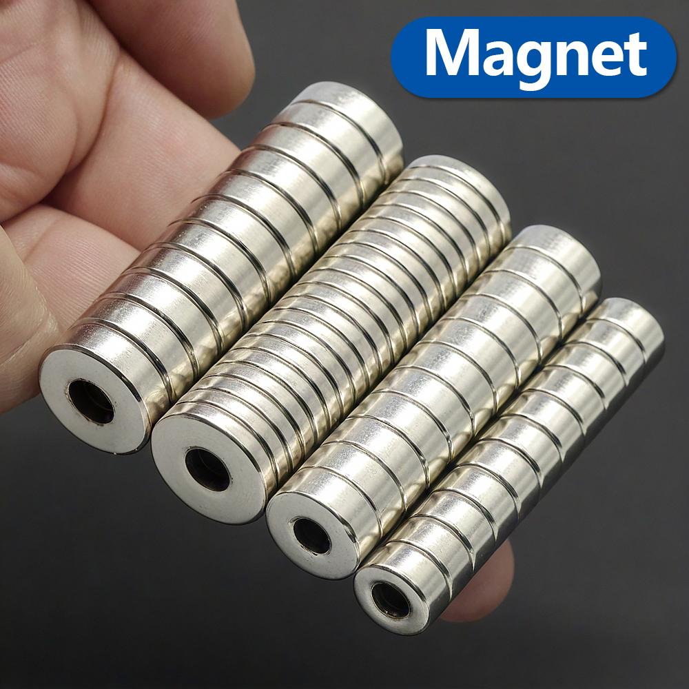 Supersterke ronde magneet met gaten Koelkastmagneet voor koelkast, doe-het-zelf, gebouw, wetenschappelijk, knutselen en kantoormagneten