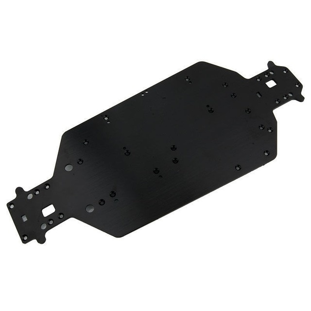 HSP 04001 Metal aluminio chasis mejora piezas para 1/10 RC Buggy xgur Monster camión BRONTOSAURUS 94111 Redcat Volcan EPX