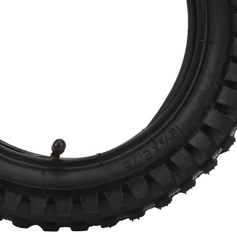 E-Bike Tire 12 1/2x2.75 Electric Bicycle Tire and Inner Tube Replacement Inflatable Rubber Tire Rubber Tire