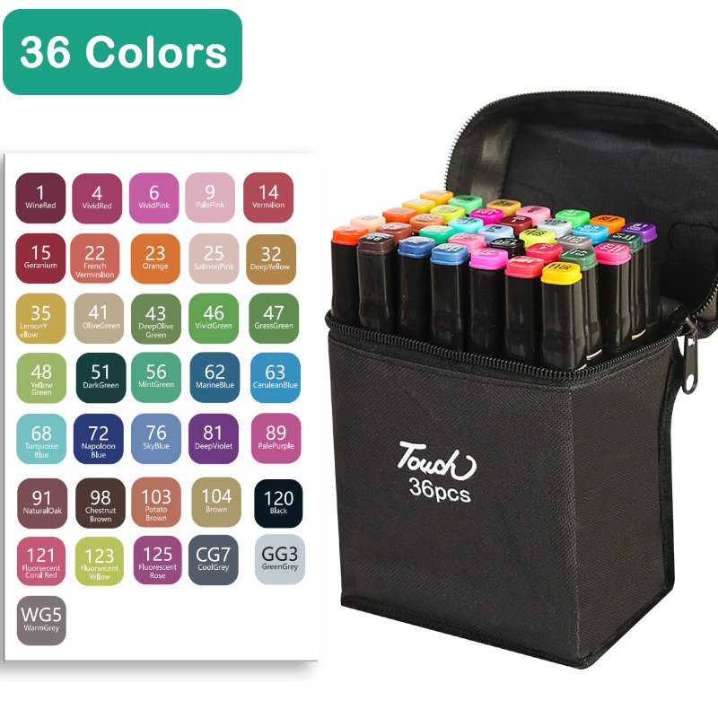 80 Farben Doppelköpfiges Marker-Textmarker-Set, Comic-Malerei, Skizze, Graffiti, Aquarell, Kunst, Studenten-Briefpapier: Burgunderrot