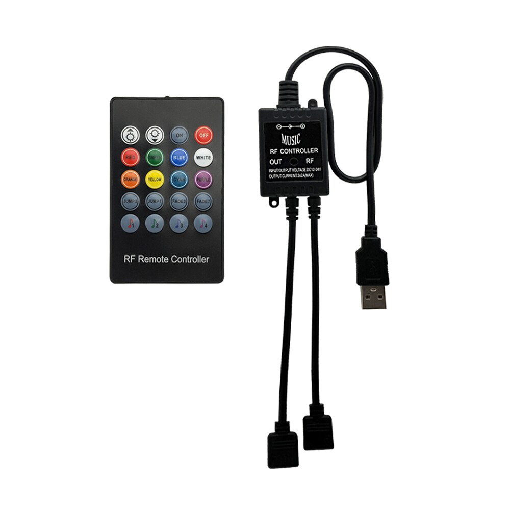 20 Key USB Muziek RF RGB Controller Black Sound Se... – Grandado