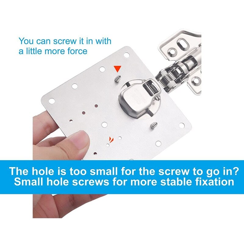 Hinge Repair Kit,Hinge Repair Brackets,Hinge Repair Plate - Kitchen Cabinet Door Hinge Repair Kit Tool.(4 Pack)