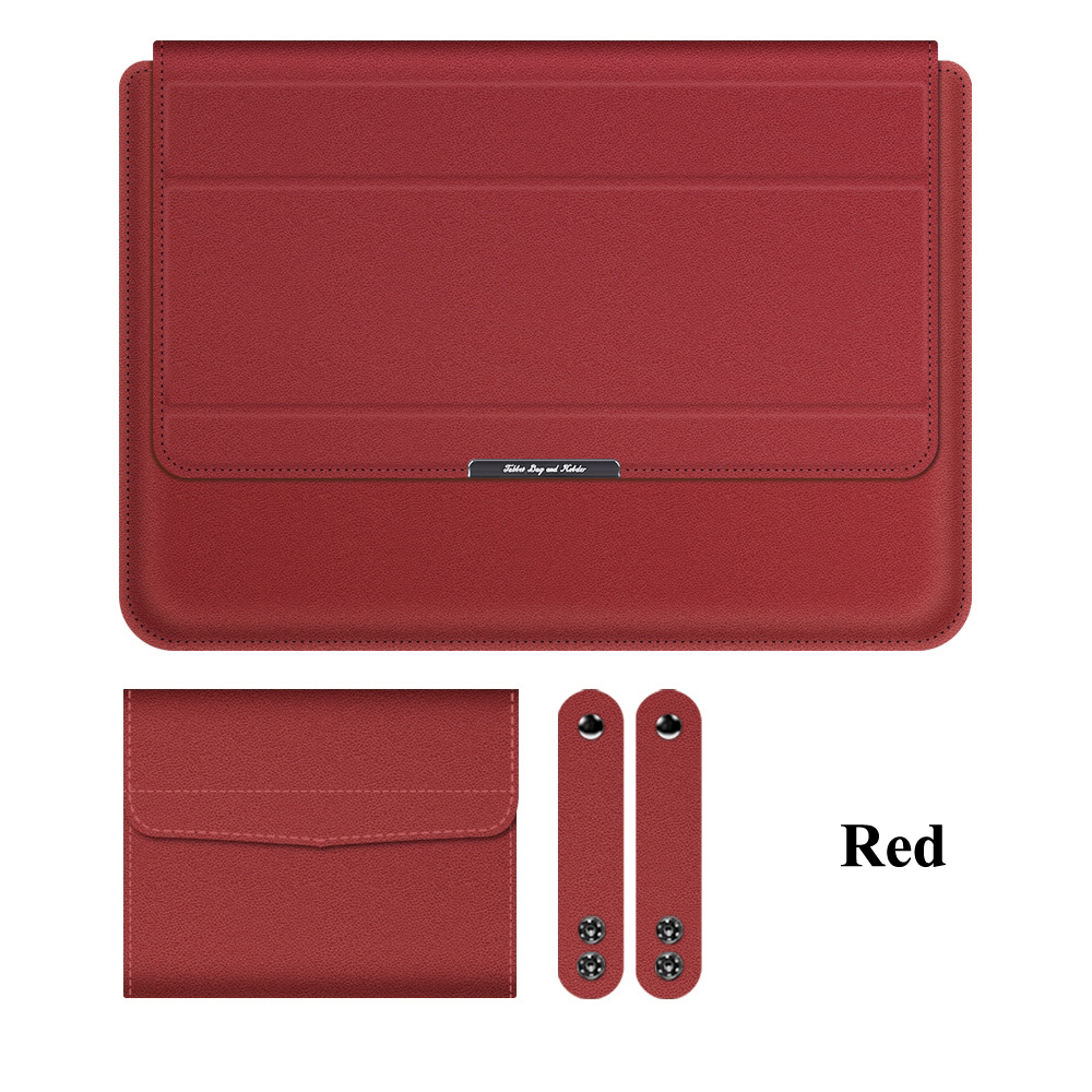 Upgrade Sleeve Tas Voor Macbook Air Pro Retina 11 12 13 14 15 Laptop Case Voor Xiaomi Huawei matebook 16 Inch Stand Cover: < 12" / LIGHT BLUE