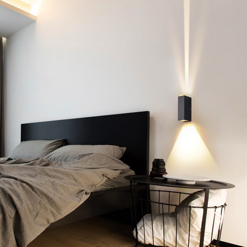 Led Wandlamp Aluminium Outdoor IP65 Waterdichte Up Down Wandlamp Voor Thuis Trap Slaapkamer Bedlampje Gang Verlichting ZBD0003