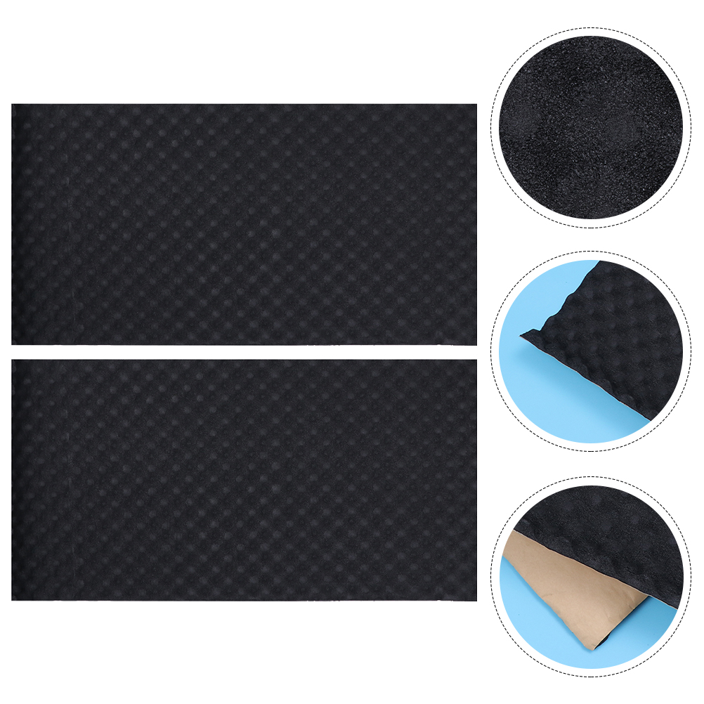 2pcs Useful Sound Insulation Pad Self-adhesive Noise Reduction Wall Panels