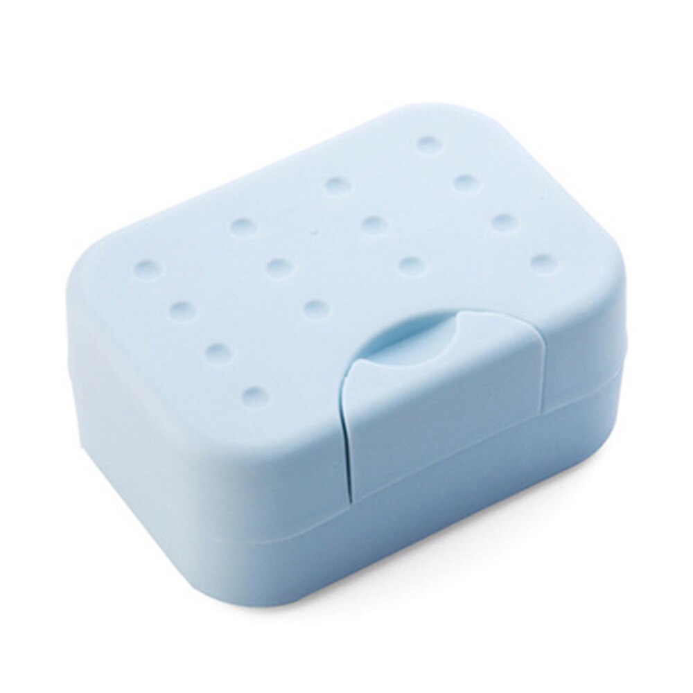 2 stk bærbar reise baderom plast firkantet såpeboks oppvaskholder beholder 10.5 * 7.5 * 5cm såpebokser