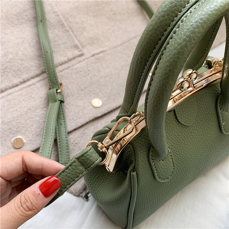 Lilie KÖNIGIN PU Leder Umhängetaschen Für Frauen Handtaschen Weibliche Schulter Taschen Haspe Abend Totes