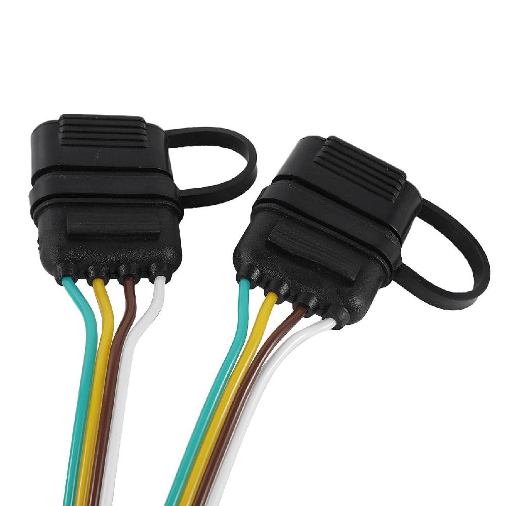 4 Pin Universal Flat Y Splitter Vehicle Amp Trailer Wiring Connector For Tailgate Light Bar For Honda Toyota Dodge Ford