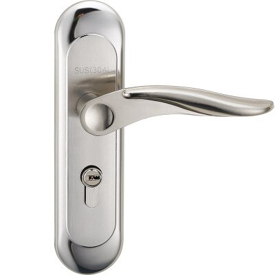 Aluminum Alloy Material Interior Door Lock Living Room Bedroom Bathroom Door Handle Lock Security Locks Packages 3 Style: A19