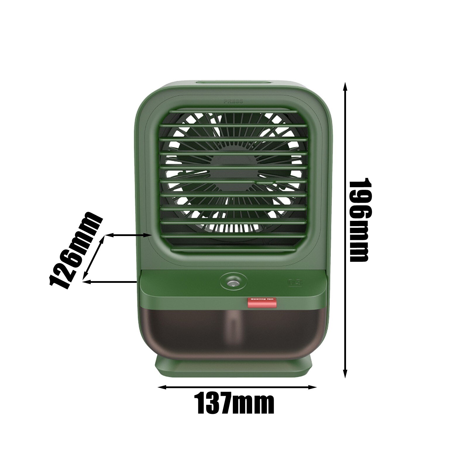 USB Portable Air Cooler Fan Air Conditioner Night Light Desktop Air Cooling Fan 3 in 1 Refrigeration Humidification Purification