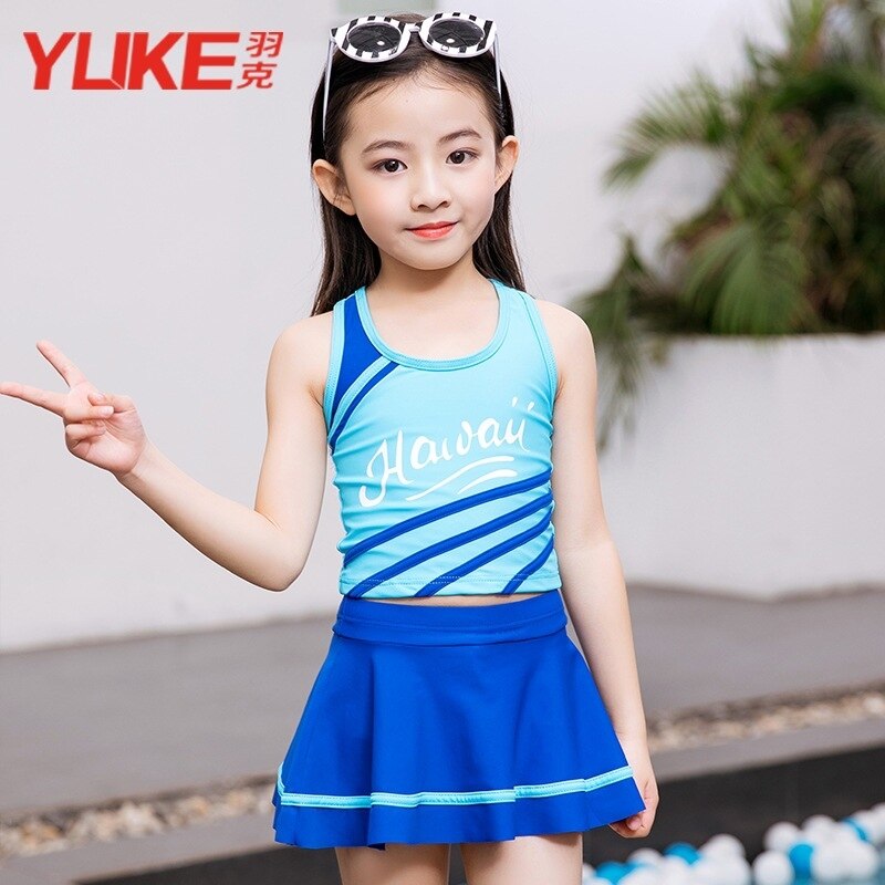 Toddler Pieces Girls Summer Swimwear Soild Baby Kids Swimwear Biquini Infantil Swimsuits Bikini Set For 6-15 Years