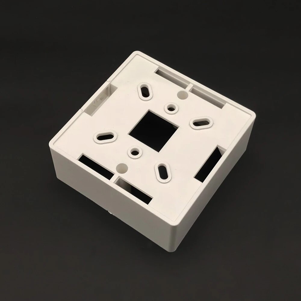 White Plastic Thicker Materials 86mm Type Home Thermostat Temperature Controller Mounting Box