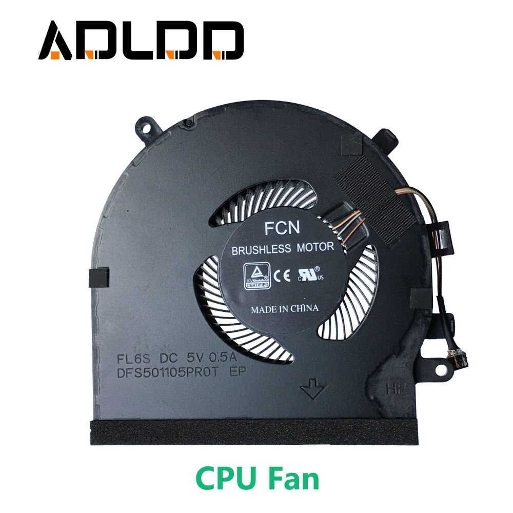 Laptop CPU & GPU Cooling Fan For Razer Blade 15 RZ09-0270 RZ09-0300 DFS5K121142621 DFS501105PR0T EP FL6S FL6T