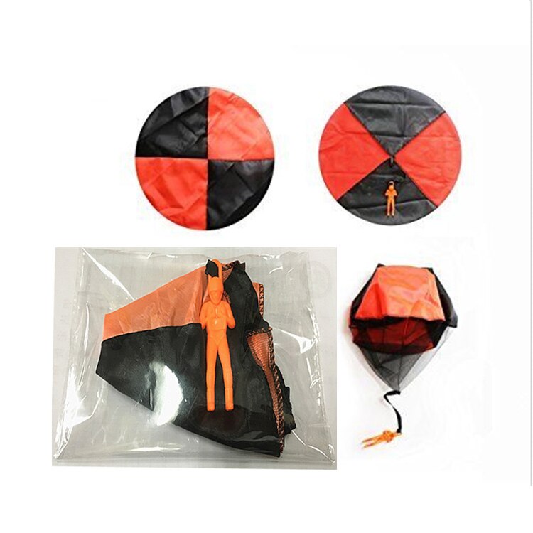 Hand Gooien Mini Spelen Soldaat Parachute Speelgoed Voor Kinderen Outdoor Fun Sport Kinderen Educatief Parachute Spel: Rood