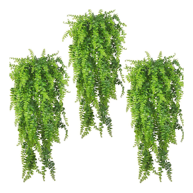 BENE-plantas colgantes para reptiles, enredaderas colgantes, Terrario de escalada Boston para lagartos de dragones barbudos, tortugas, gecchos, decoraciones de Habitat de tanque: 3-Pack