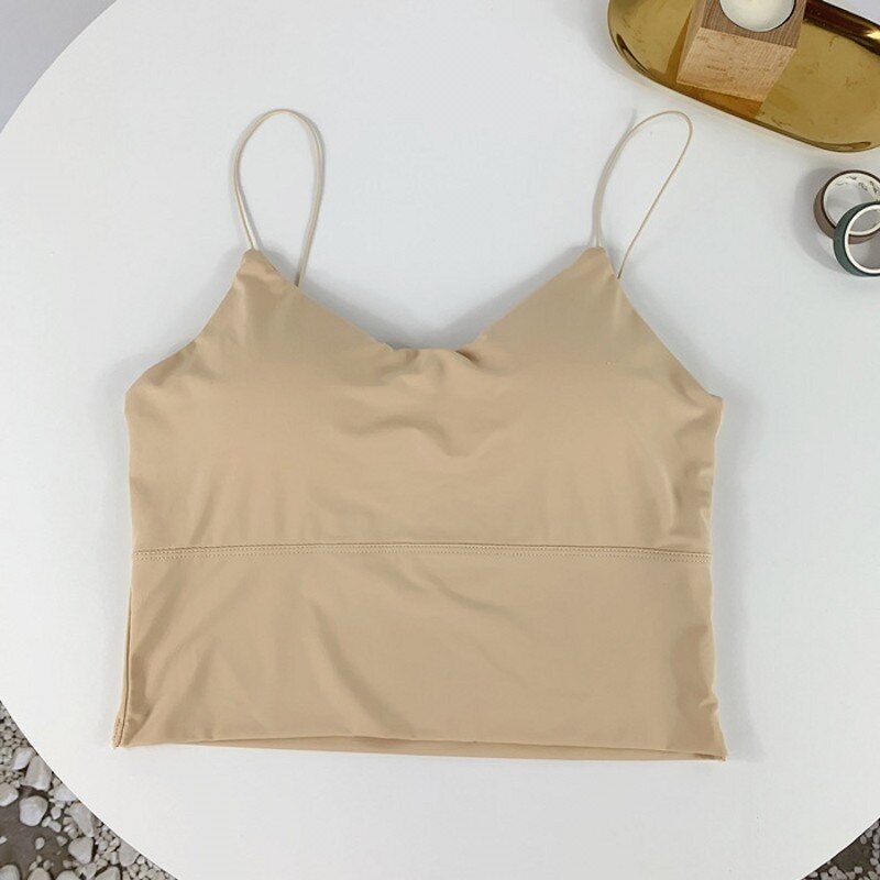 Sexy Tank Top Vrouwen Ijs Zijde Zomer Tube Top Sport Bh Vrouwelijke Yoga Sport Vest Beha Ademend Ondergoed Workout Vest top