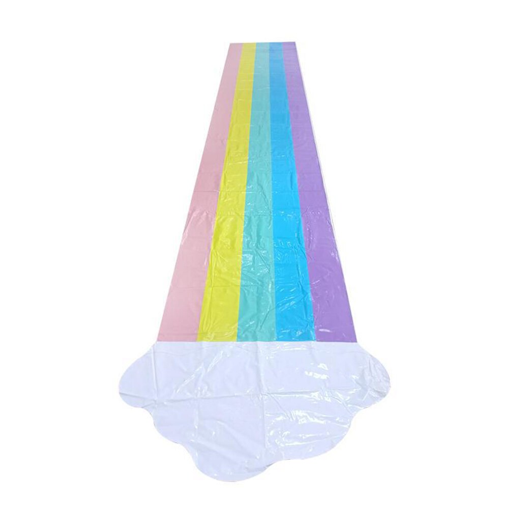 Water Slide Children Rainbow Water Slides PVC Surfboard Single Surf Water Spray Toy Funny Backyard Outdoor Kids Adult Toys: Default Title