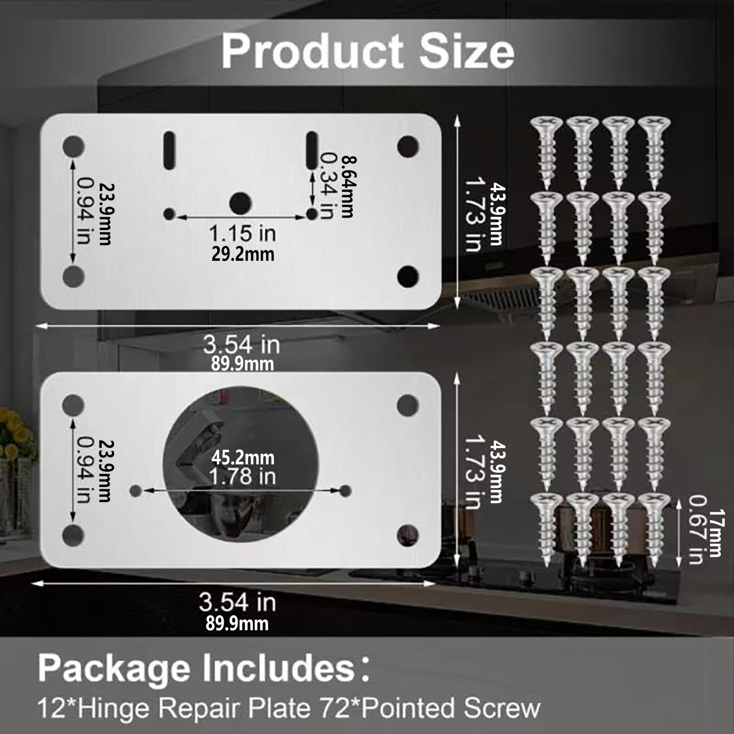 2/4/8/12 stks Scharnier Reparatieset-Kastdeur Scharnier Reparatie Plaat Keukenkast Deur Locker Scharnier Bevestigingsplaat Kastdeur Scharnier Reparatie Beugel
