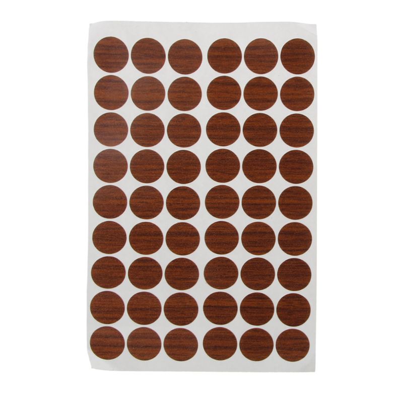 54Pcs 20Mm Houten Meubelen Zelfklevend Kast Schroef Cap Covers Gat Stickers: 01