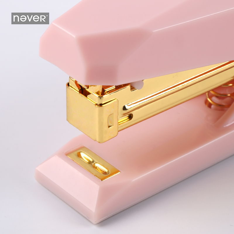 never pink Diamond Stapler Bookbinding Machine Office Supplies Stapler Metal Paper Stapling Office Accessories Stapler Office