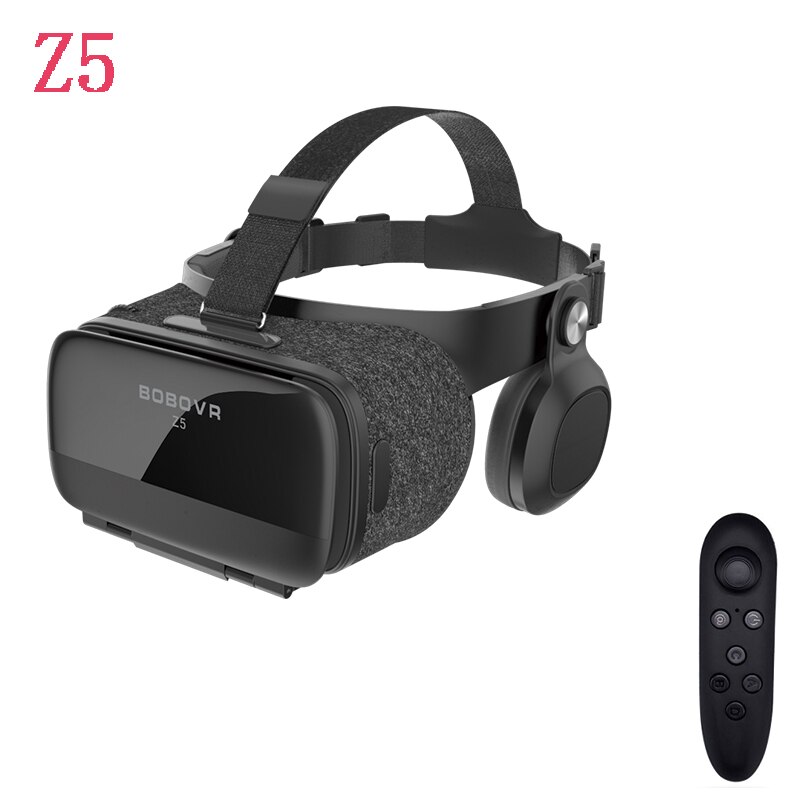 VR BOBO Z4 Z5 Glasses Goggles Box Headset Earphone Virtual Reality 3D Helmet Video Bluetooth Movia Controller: Z5 A01H