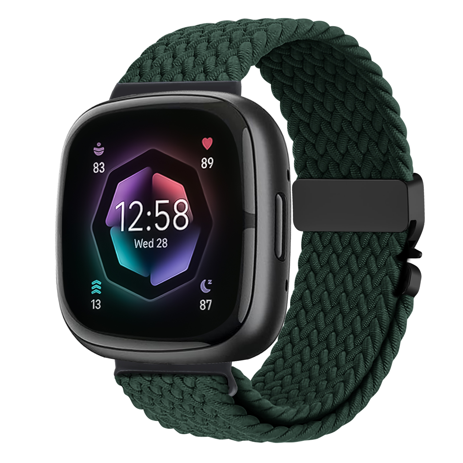 Parachute Braided Strap for Fitbit Versa 4 3 Sense 2 band Accessories replacment nylon correa Bracelet for Fitbit Versa 4 Strap