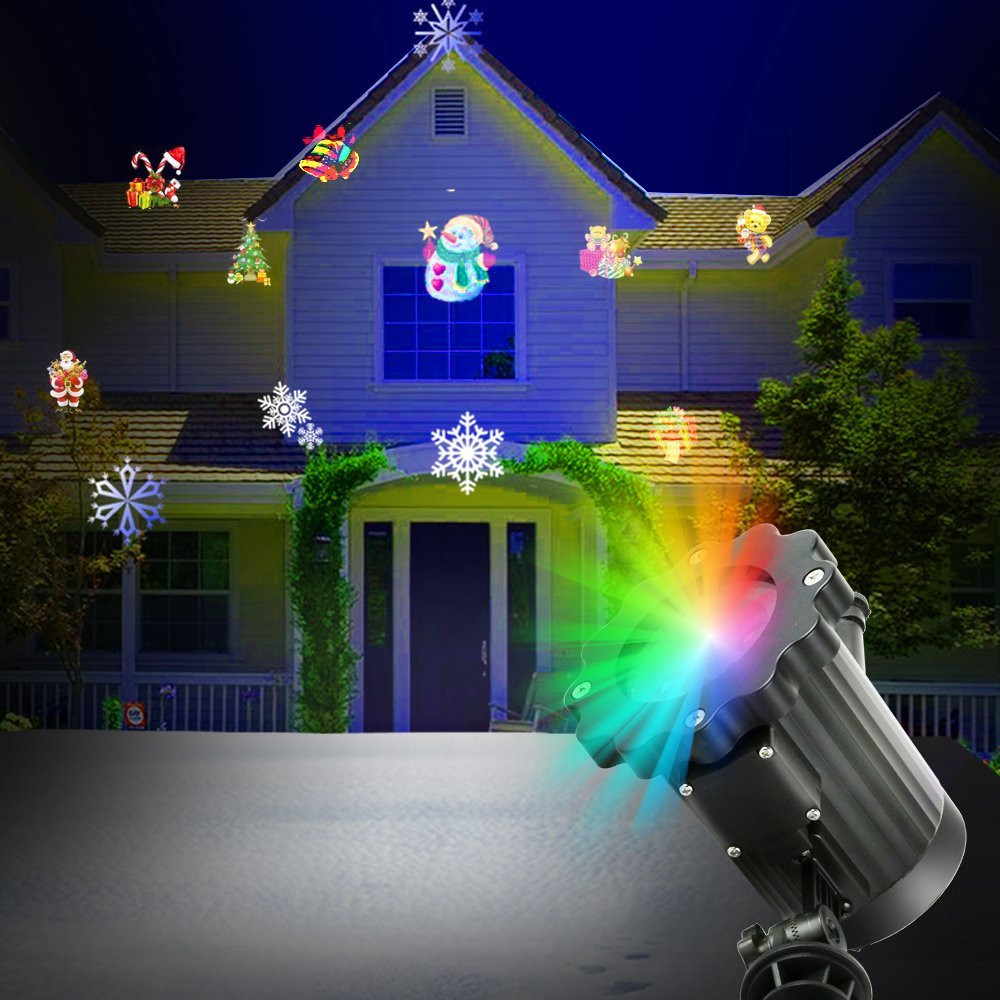 LED Projector Light 16 Pattern Landscape Lamp Projection For Halloween: UK plug