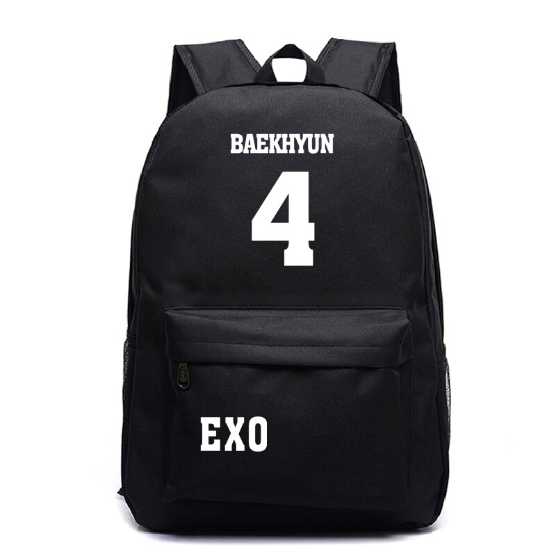 EXO-bolsas de para la vuelta al colegio, Mochila escolar informal para adolescentes, Mochila escolar de hombro para ordenador portátil, novedad de: 13