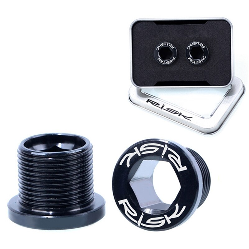 Practical Bicycle Spline Axis Fixing Screws M15x12mm Titanium Alloy Wear-resistant MTB Road Bike Crankset Crank Arm Bolt