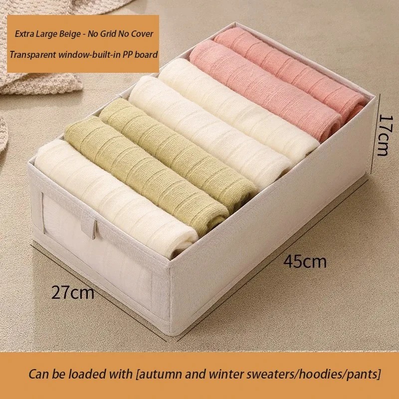 1PC Verdickte Oxford Stoff Faltbare Hosen Kleidung Lagerung Kasten Organizer für Kleiderschrank Schrank Schublade Schlafzimmer Heimat Organisation: Pflaume