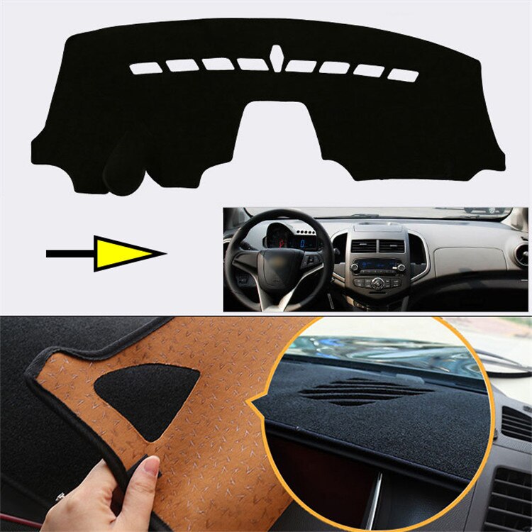Interieur Dashboard Tapijt Photophobism Beschermende Pad Mat Voor Chevrolet Aveo