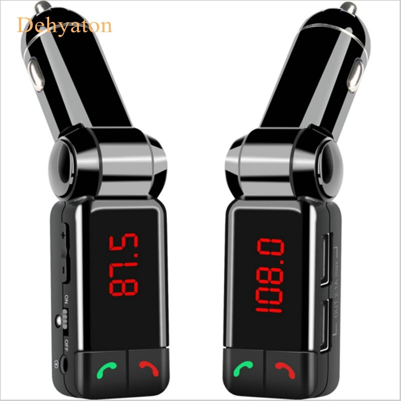 FM Transmitter BC06B LCD Bluetooth Car Kit MP3 SD USB Charger Handsfree for iPhone 5 5S 6 Mp3 Player Aux Input All in Hands Free