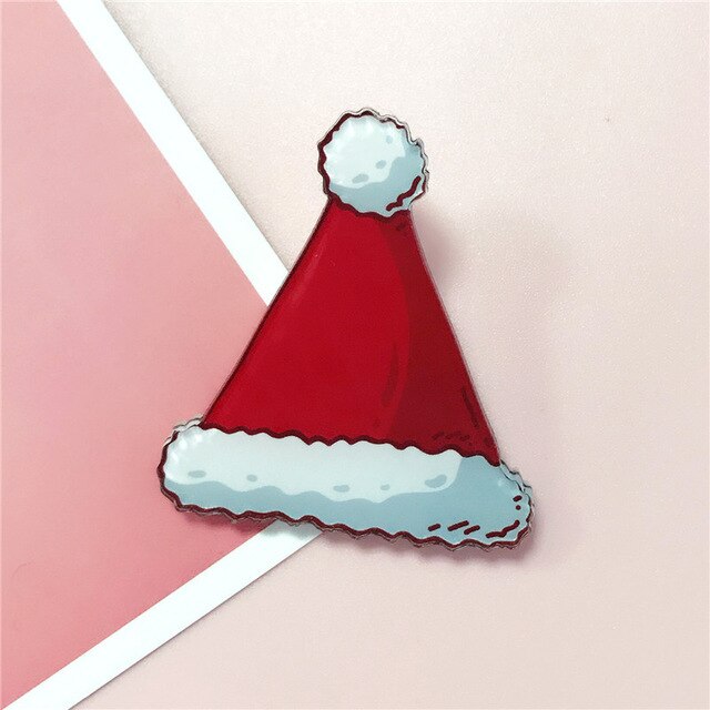 Kerst Badges Leuke Sok Elanden Snoep Broche Acryl Pin Badges Pictogrammen Op De Rugzak Medaille Decoratie Badge Voor Kleding