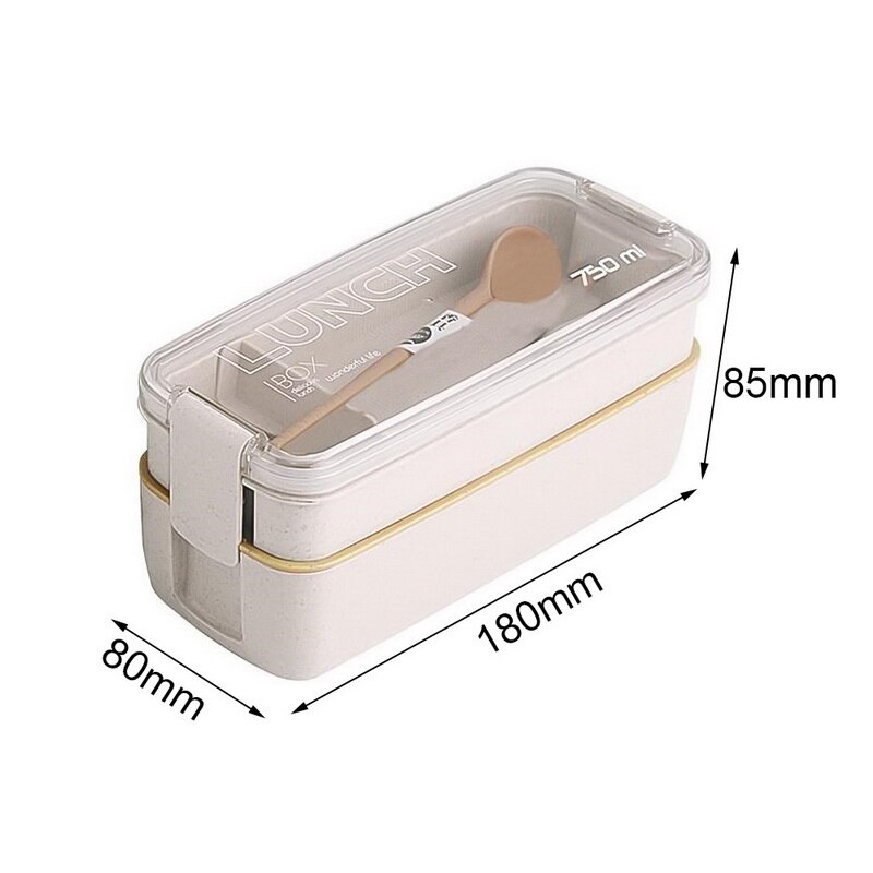 3-Layer Creatieve Plastic Lunchbox Voedsel Containers Magnetron Bento Lubox Voor Student Draagbare Voedsel Storage Case Picknick Wandelen