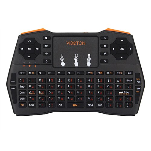 3 klawiatura językowa 2.4G klawiatura bezprzewodowa rosyjska hiszpańska angielska wersja na PC android tv Malina Liczba Pi dla Pomarańczowy Liczba Pi: Russian Version
