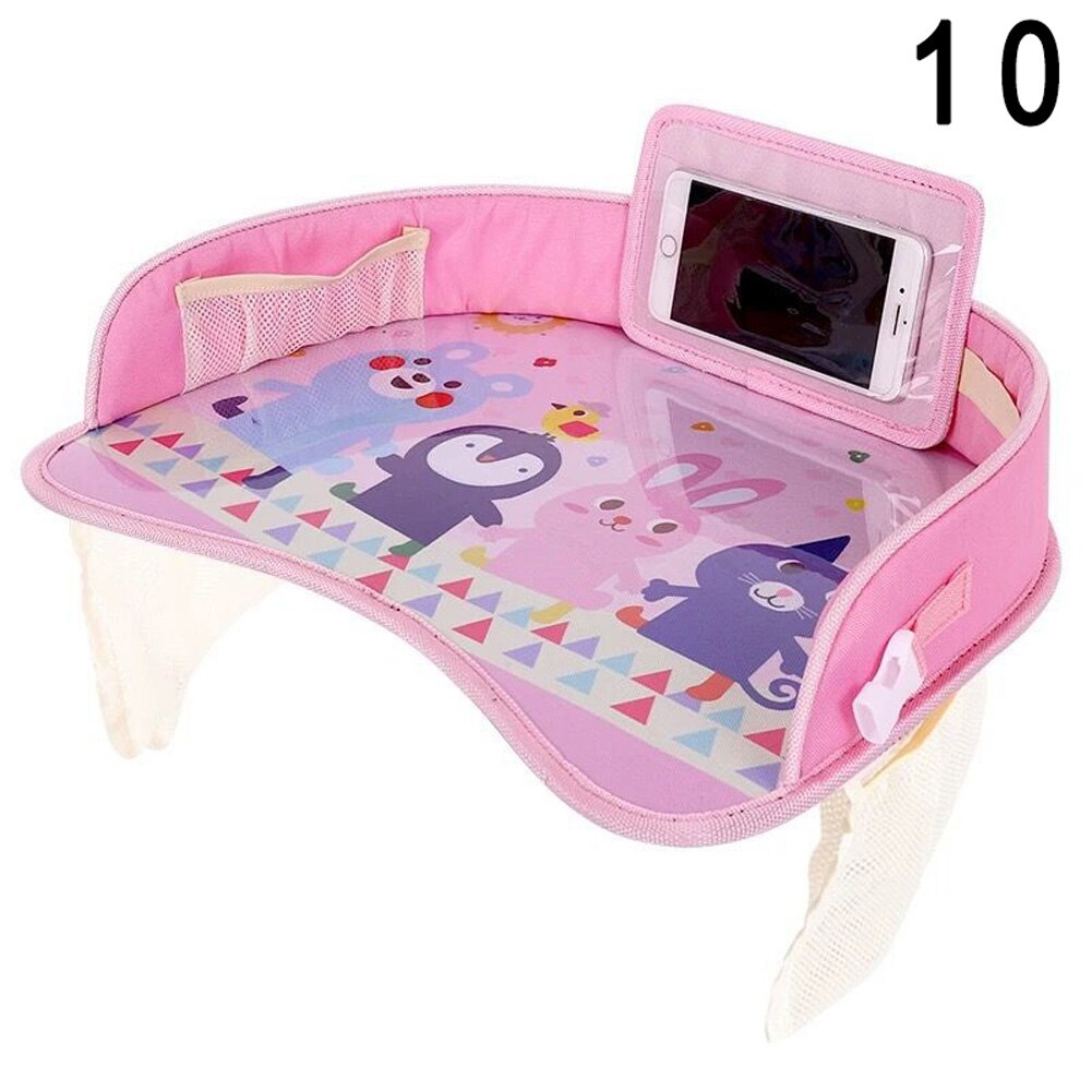 Car Seat Dinner Plate Multifunctional Baby Cartoon Table with Fixed Strap JLD: style 10