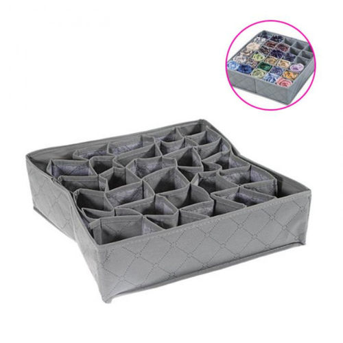 Limite 100 boîte de rangement 30 cellules pliable vêtements tiroir organisateur pochette charbon sous-vêtements chaussettes tiroir organisateur Case conteneur