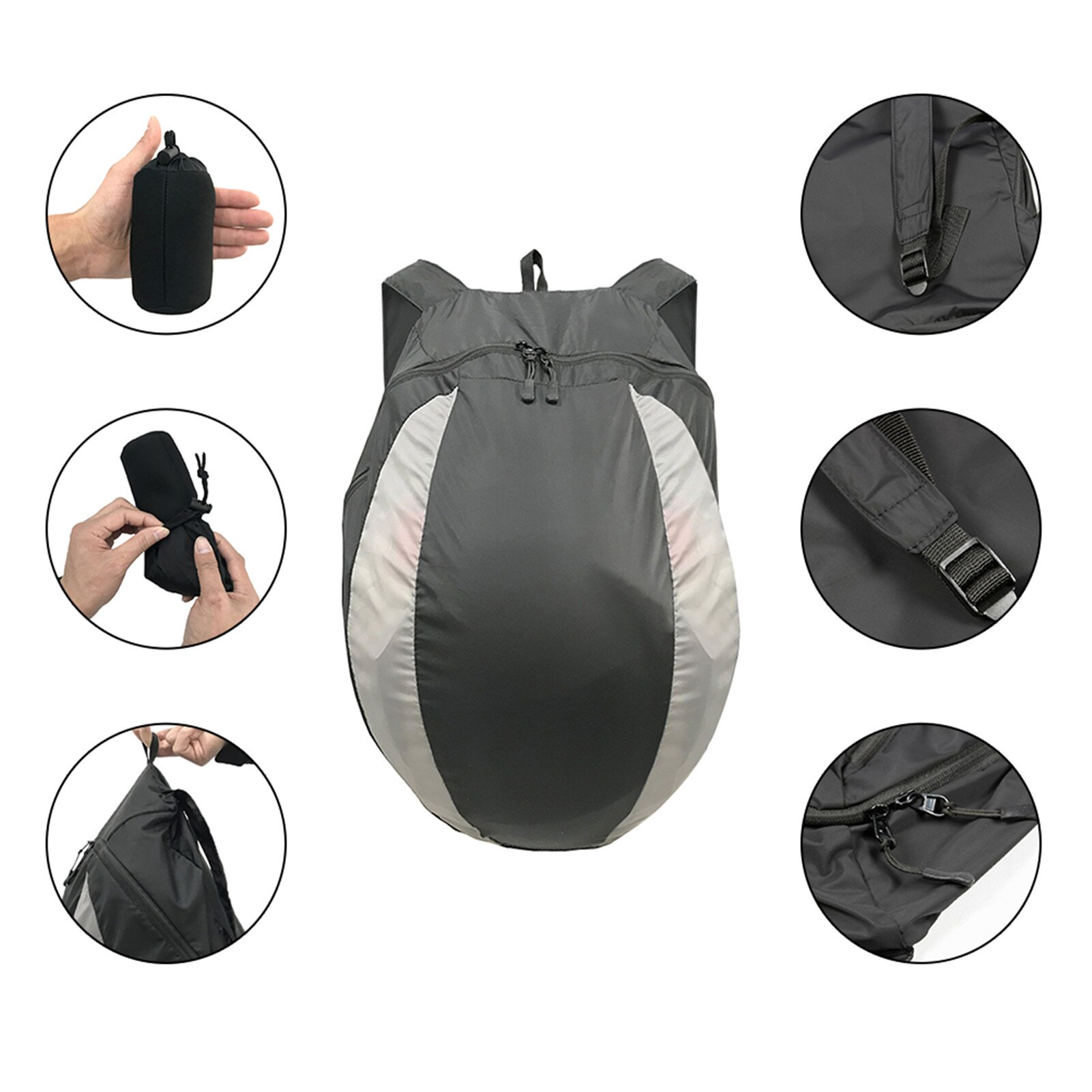28L Helmet Bag Motorcycle Backpack Splash-Proof Riding Helmet Bag Outdoor Fitness Basketball Sneakers Bag Laptop Sports