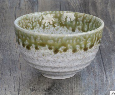 Goede Japanse matcha kom, keramische matcha thee set, 300 ml exprot pioen bloem kom: G