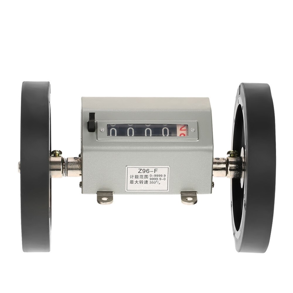 Rollenden Rad Längenzähler Max Geschwindigkeit 350 RPM Grau Reset Zählen Werkzeuge 5 Ziffern 0-9999,9 Textilmaschinen Rad meter Decoder