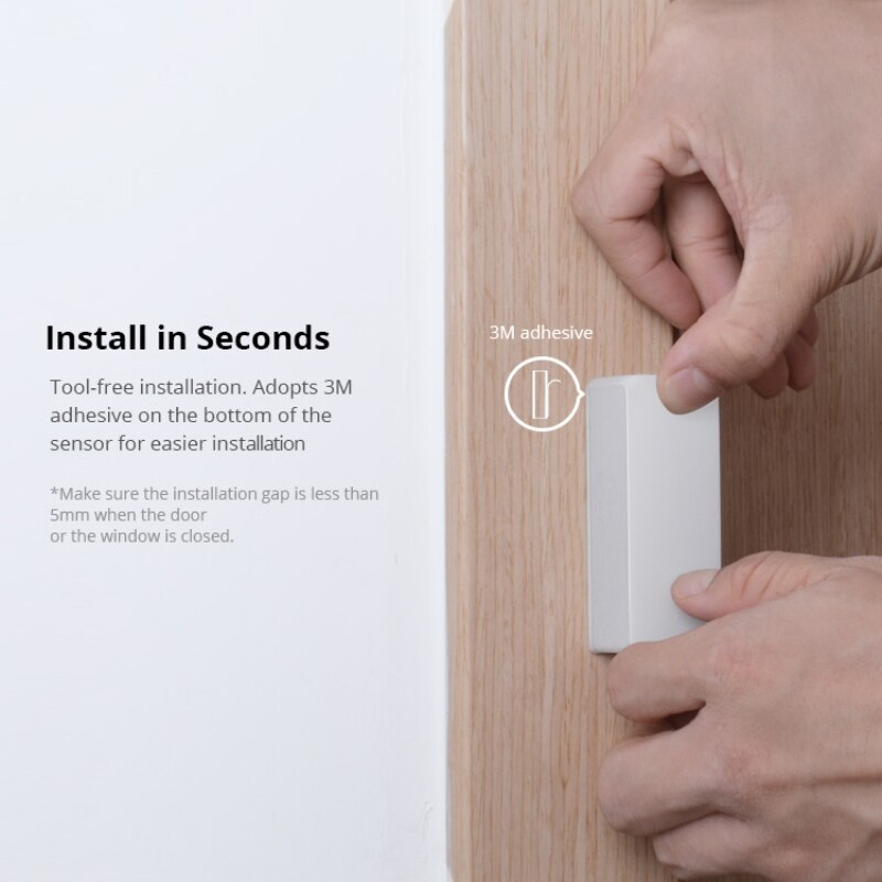 SONOFF-Sensor de ventana y puerta inalámbrico DW2, detectores abiertos/cerrados, notificación de alerta por aplicación eWeLink, alarma de seguridad para el hogar inteligente