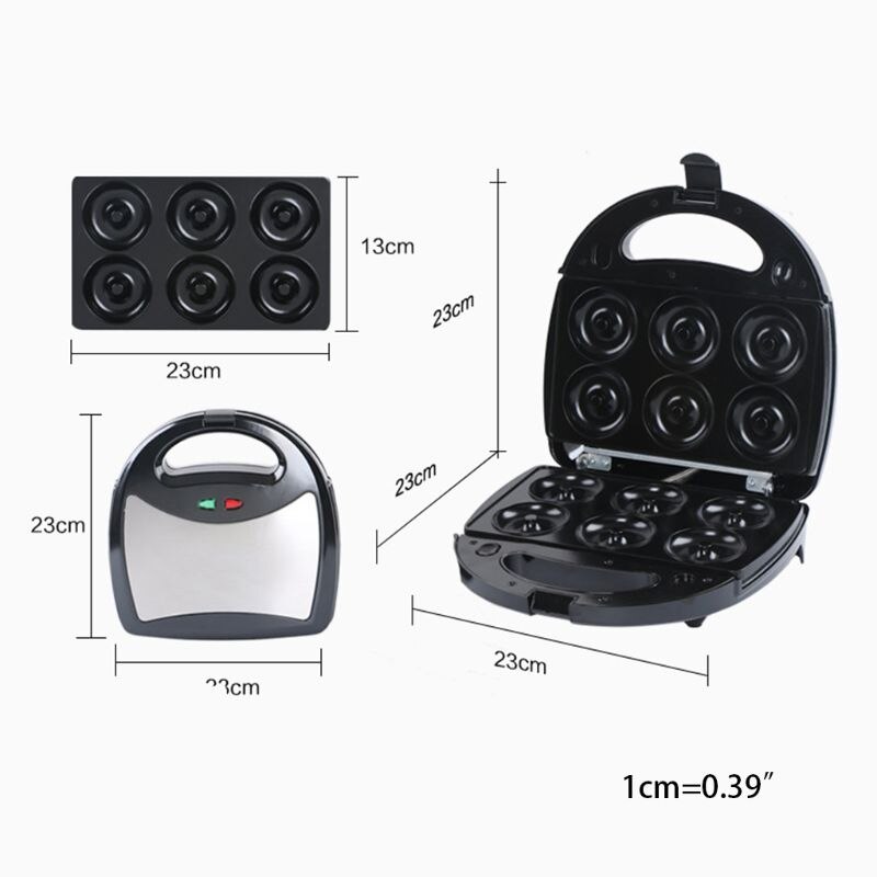 3-in-1 Detachable Waffle Maker Sandwich Grill Non-stick Coating LED Indicator