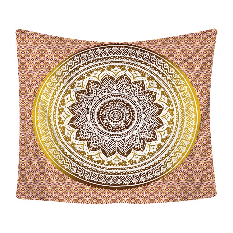 Mandala gobeläng vägghängande dekor vägg tyg gobelänger psykedelisk hippie nattmåne gobeläng vägg strand matta: A